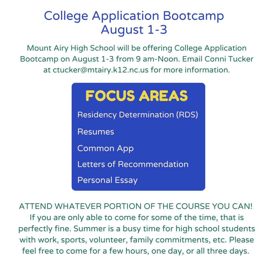 College Application Bootcamp 